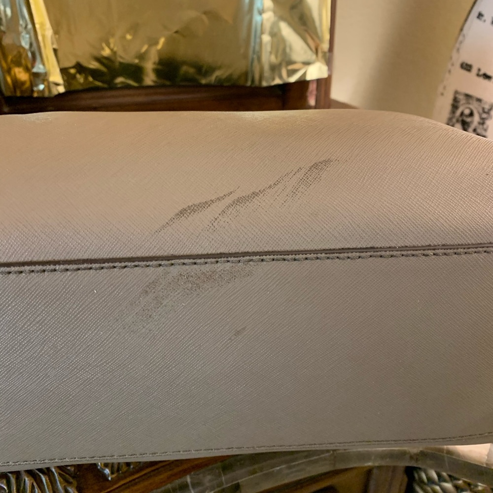 Michael Kors Kellen Saffiano Satchel Purse - Picture 8 of 16